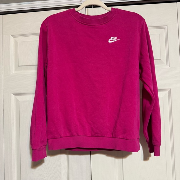 Nike Women's Fuchsia Crew Neck Sweater - Picture 1 of 7